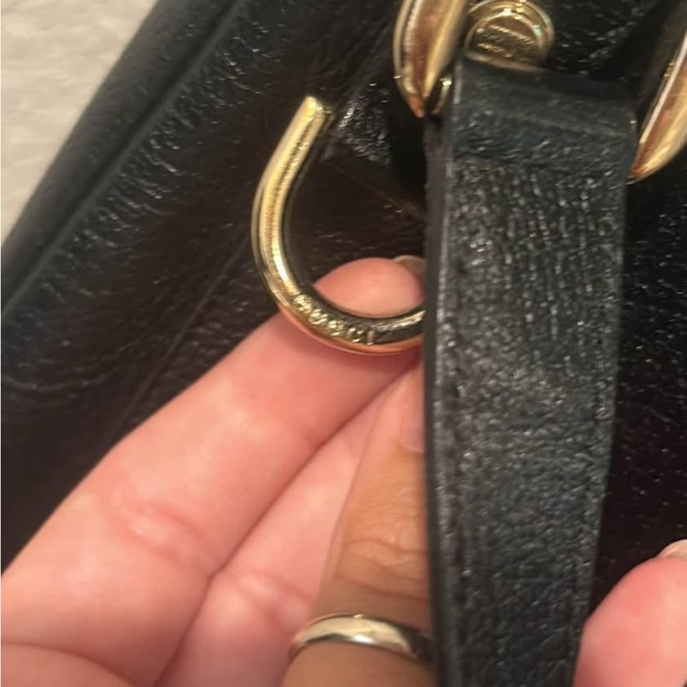 Gucci Black Leather Top-Handle Shoulder Bag - Picture 10 of 10